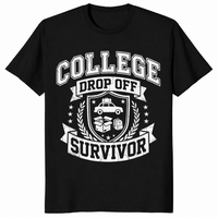 College drop off survivor shirt in black