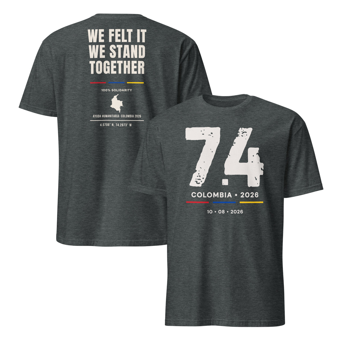 Colombia 74 tribute shirt dark heather