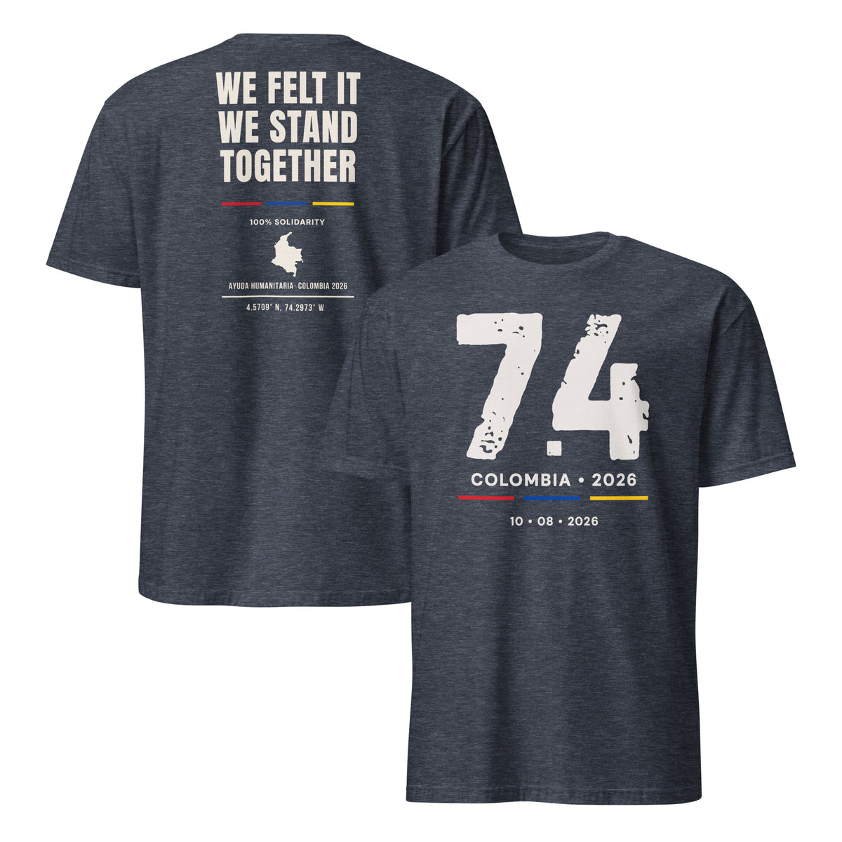 Colombia 74 tribute shirt heather navy