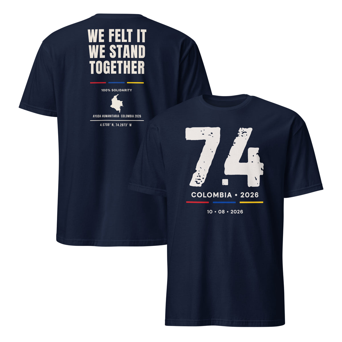 Colombia 74 tribute shirt navy
