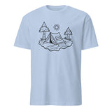 Cuccico Coloring for a Camp Shirt in light blue – soft cotton camp tee