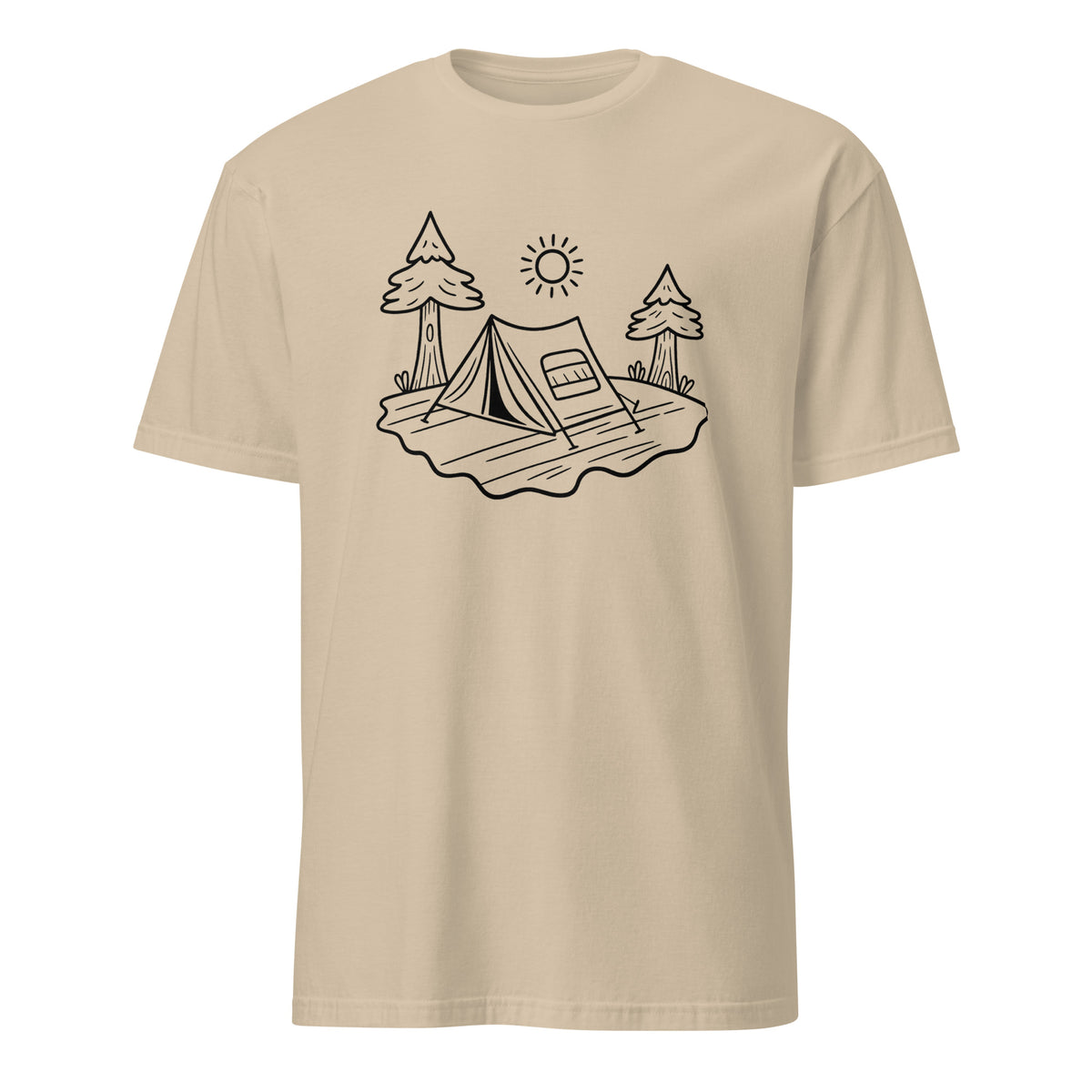 Cuccico Coloring for a Camp Shirt in sand color – personalized camp tee
