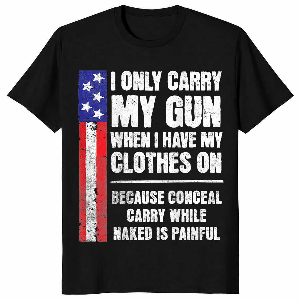 Concealed carry gun shirt in black