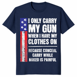 Concealed carry gun shirt in navy