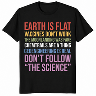 Conspiracy theory shirt in black