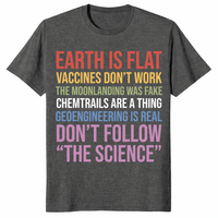 Conspiracy theory shirt in dark heather