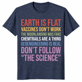 Conspiracy theory shirt in heather navy
