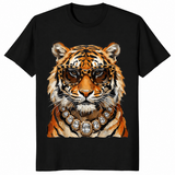 Cool tiger with sunglasses shirt black