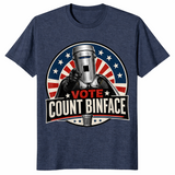 Vote Count Binface UK Politics Shirt | Space Warrior Tee 2026 | Cuccico