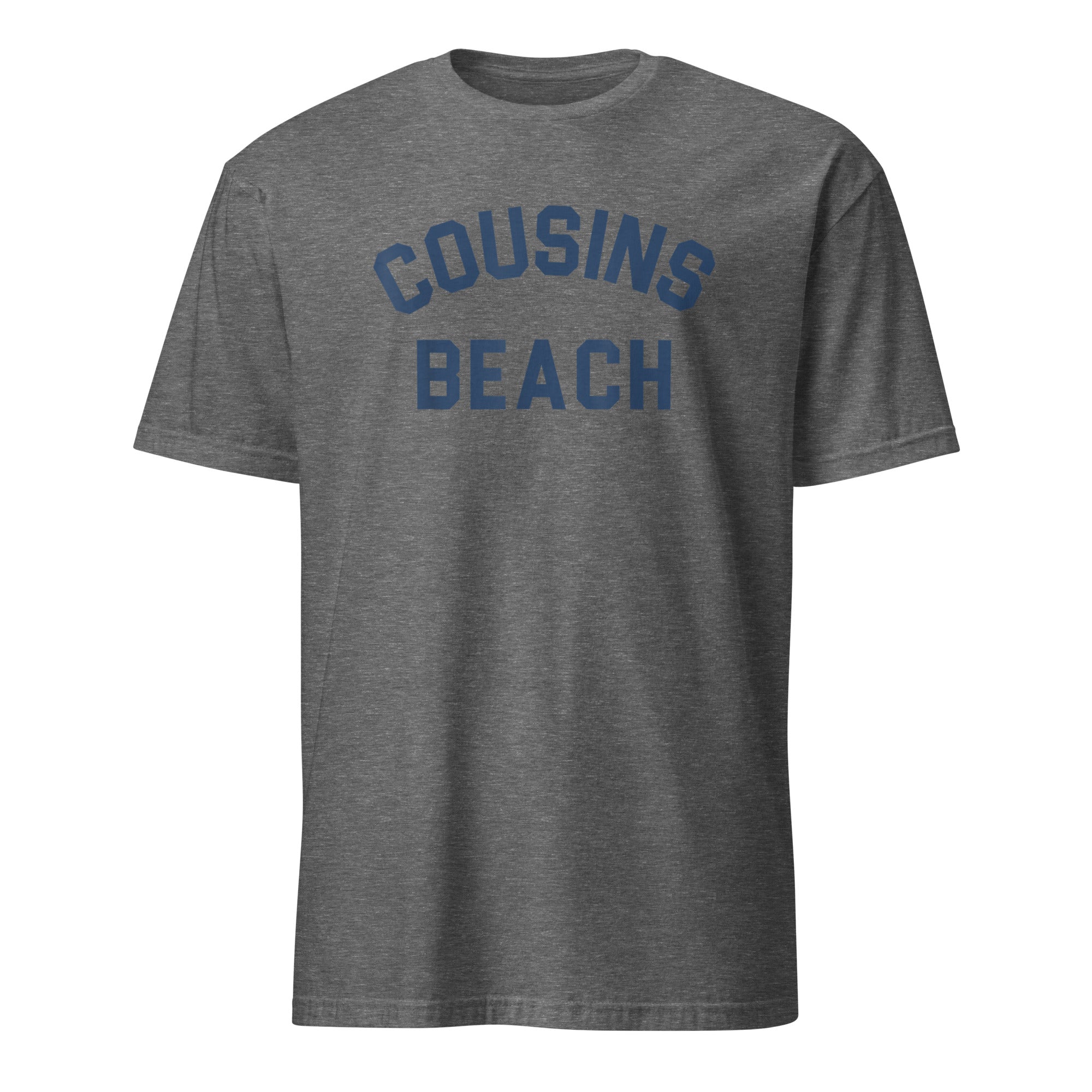 Graphite Heather Cousins Beach T-Shirt – TSITP Merch coastal aesthetic tee by Cuccico