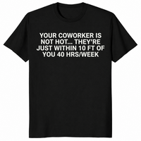 Coworker is not hot shirt in black