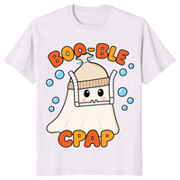 CPAP Halloween Shirt in ice grey