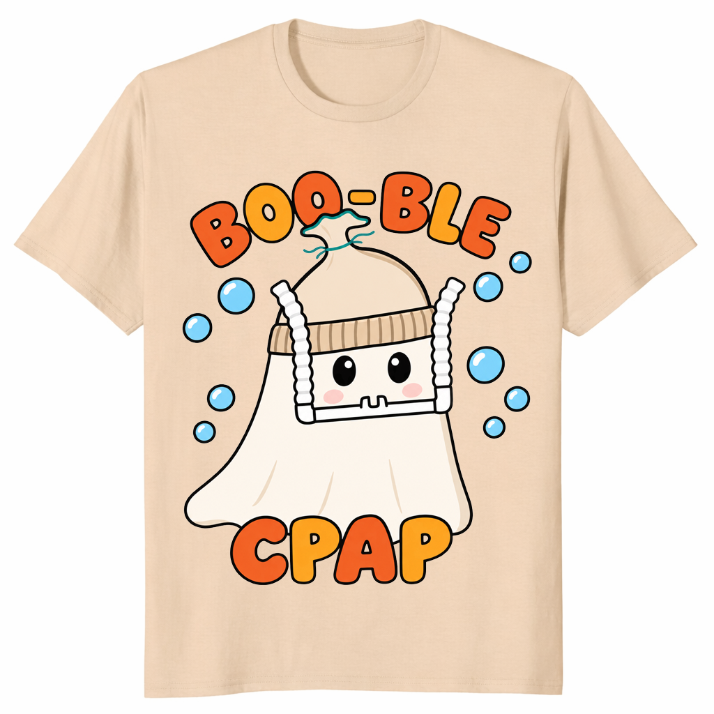 CPAP Halloween Shirt in sand