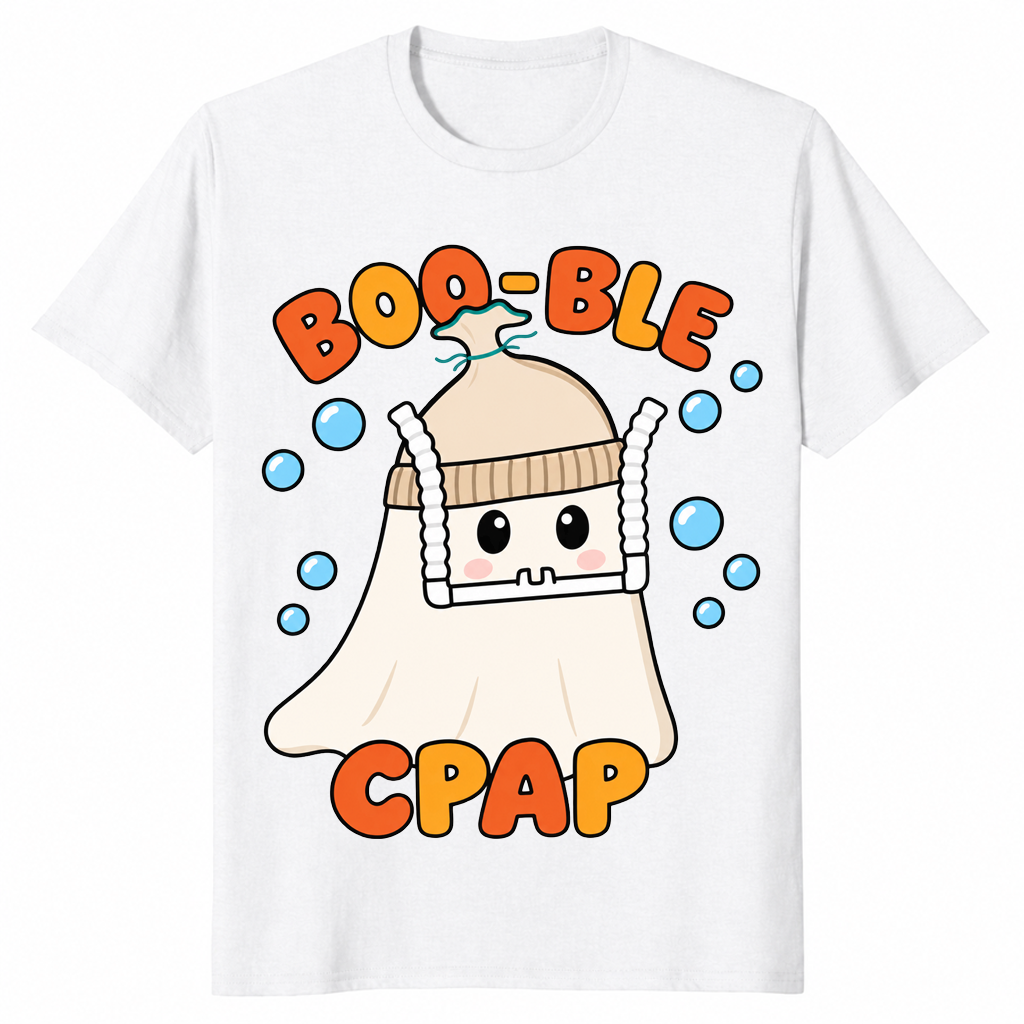 CPAP Halloween Shirt in white