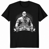 CR4TS Is Safer With Stibi T Shirt: Quirky Statement Graphic Tee | Cuccico