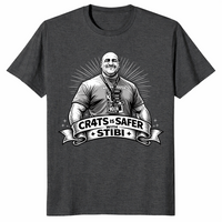 CR4TS Is Safer With Stibi T Shirt: Quirky Statement Graphic Tee | Cuccico