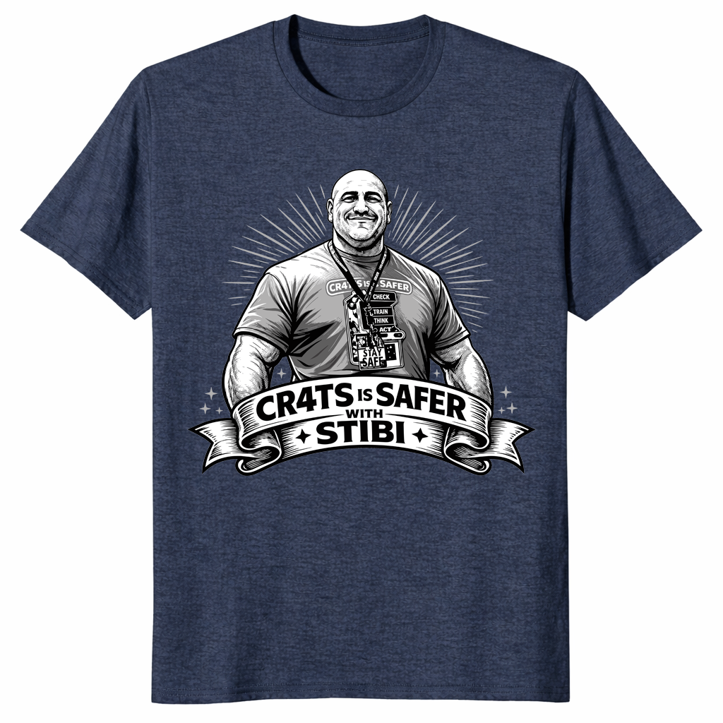 CR4TS Is Safer With Stibi T Shirt: Quirky Statement Graphic Tee | Cuccico