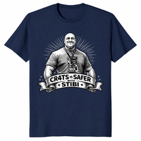 CR4TS Is Safer With Stibi T Shirt: Quirky Statement Graphic Tee | Cuccico