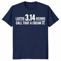 Lasted 3.14 Seconds Call That A Cream Pi Funny Match Pun T-Shirt | Cuccico