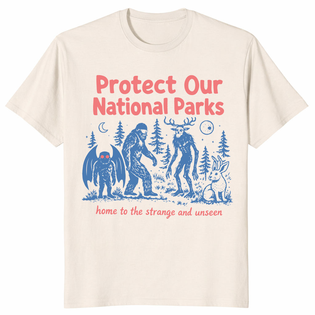 Cryptid National Parks shirt in natural