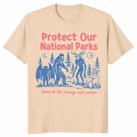 Cryptid National Parks shirt in sand