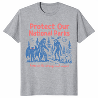 Cryptid National Parks shirt in sport grey