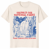Cryptid national parks shirt in natural