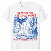 Cryptid national parks shirt in white