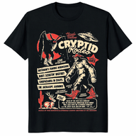Cryptid Rodeo Shirt featuring cryptid cowboy artwork