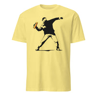 Cuccico Banksy-Inspired Anti-Trump Resistance Activist T-Shirt in Cornsilk