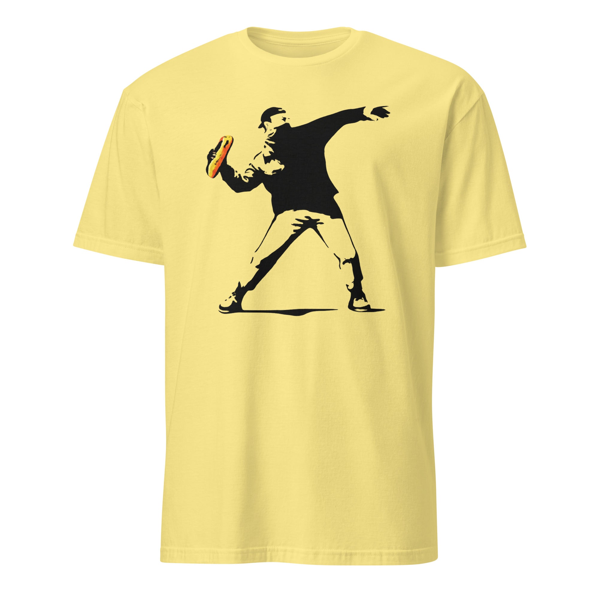 Cuccico Banksy-Inspired Anti-Trump Resistance Activist T-Shirt in Cornsilk