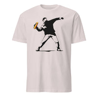 Cuccico Banksy-Inspired Anti-Trump Resistance Activist T-Shirt in Ice Grey