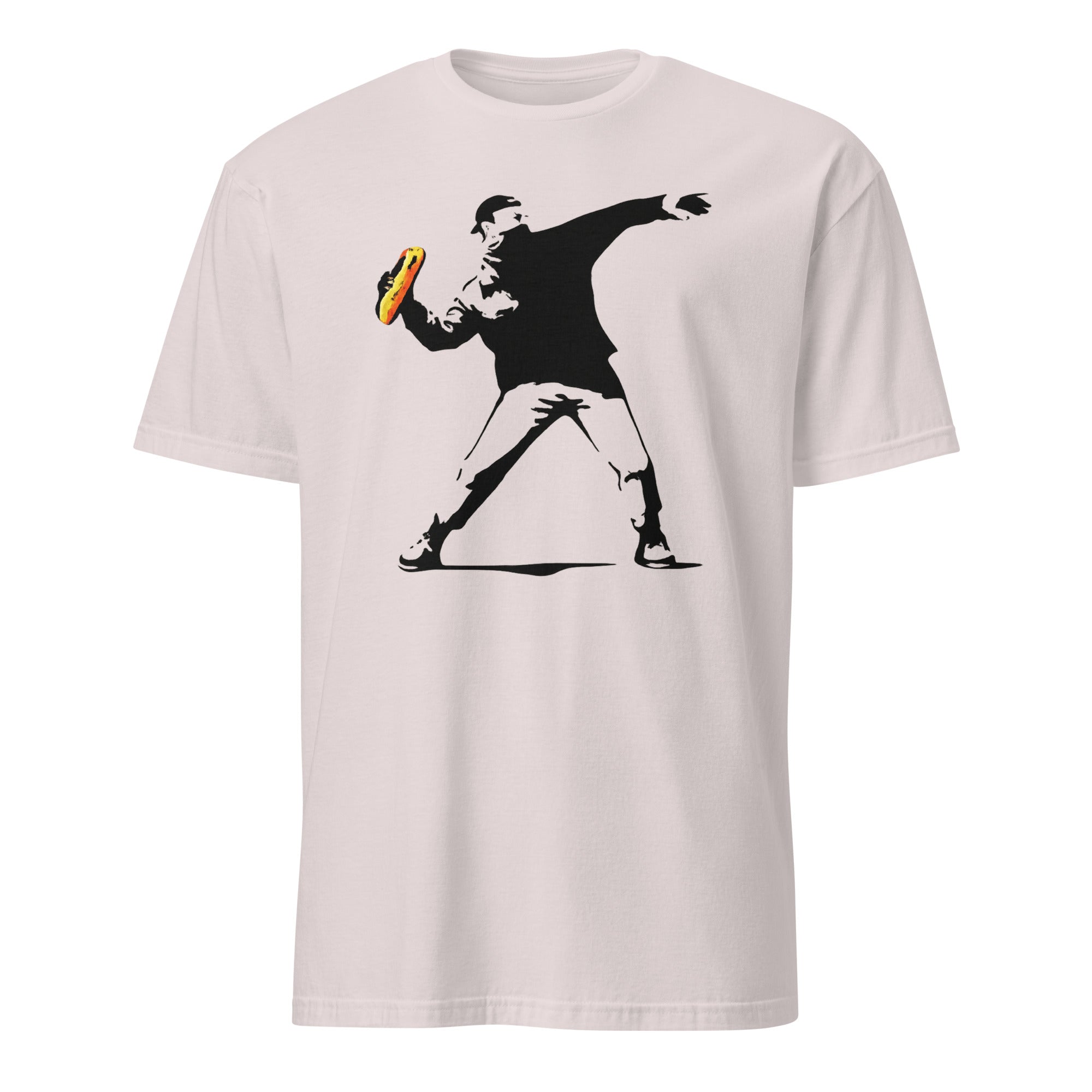 Cuccico Banksy-Inspired Anti-Trump Resistance Activist T-Shirt in Ice Grey