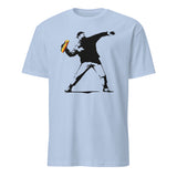 Cuccico Banksy-Inspired Anti-Trump Resistance Activist T-Shirt in Light Blue