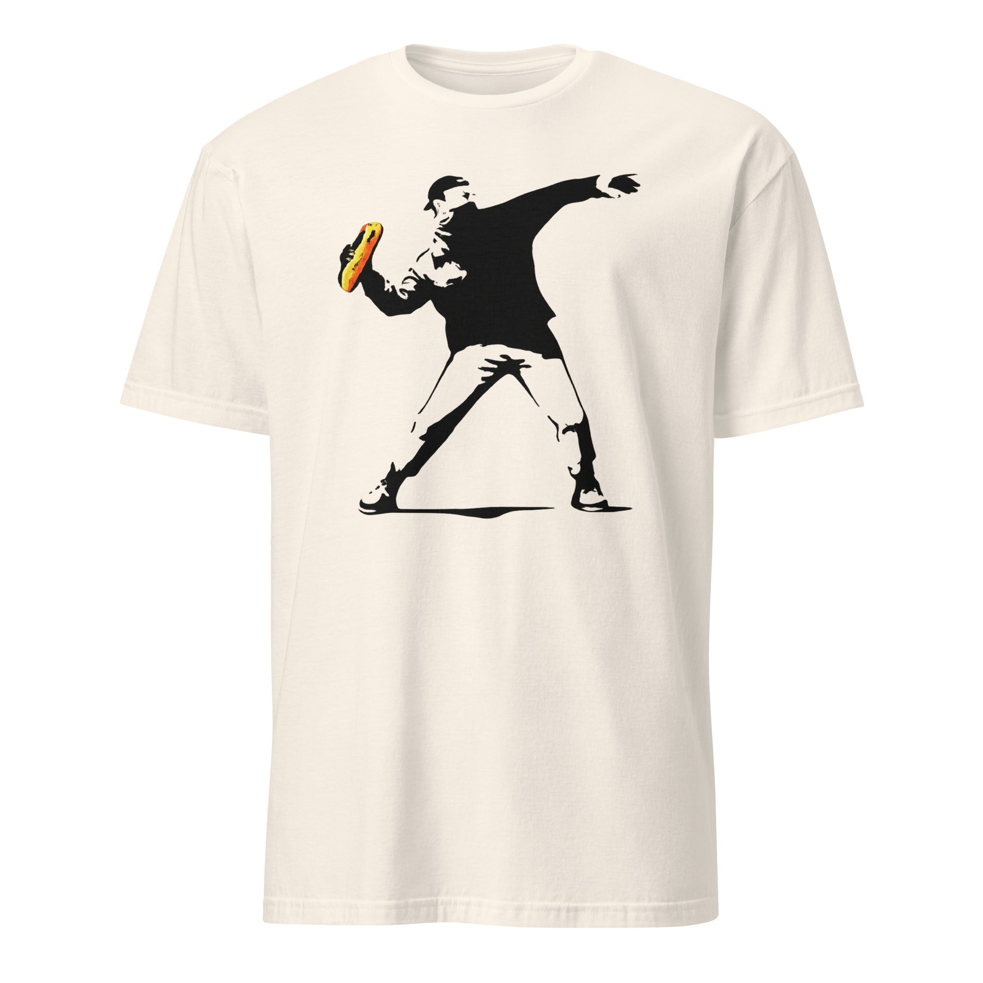 Cuccico Banksy-Inspired Anti-Trump Resistance Activist T-Shirt in Natural