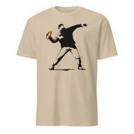 Cuccico Banksy-Inspired Anti-Trump Resistance Activist T-Shirt in Sand