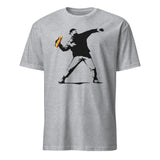 Cuccico Banksy-Inspired Anti-Trump Resistance Activist T-Shirt in Sport Grey