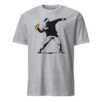 Cuccico Banksy-Inspired Anti-Trump Resistance Activist T-Shirt in Sport Grey