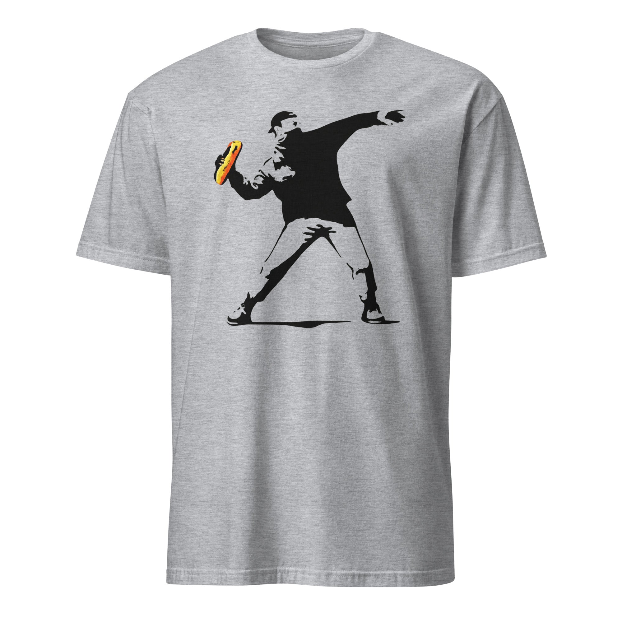 Cuccico Banksy-Inspired Anti-Trump Resistance Activist T-Shirt in Sport Grey