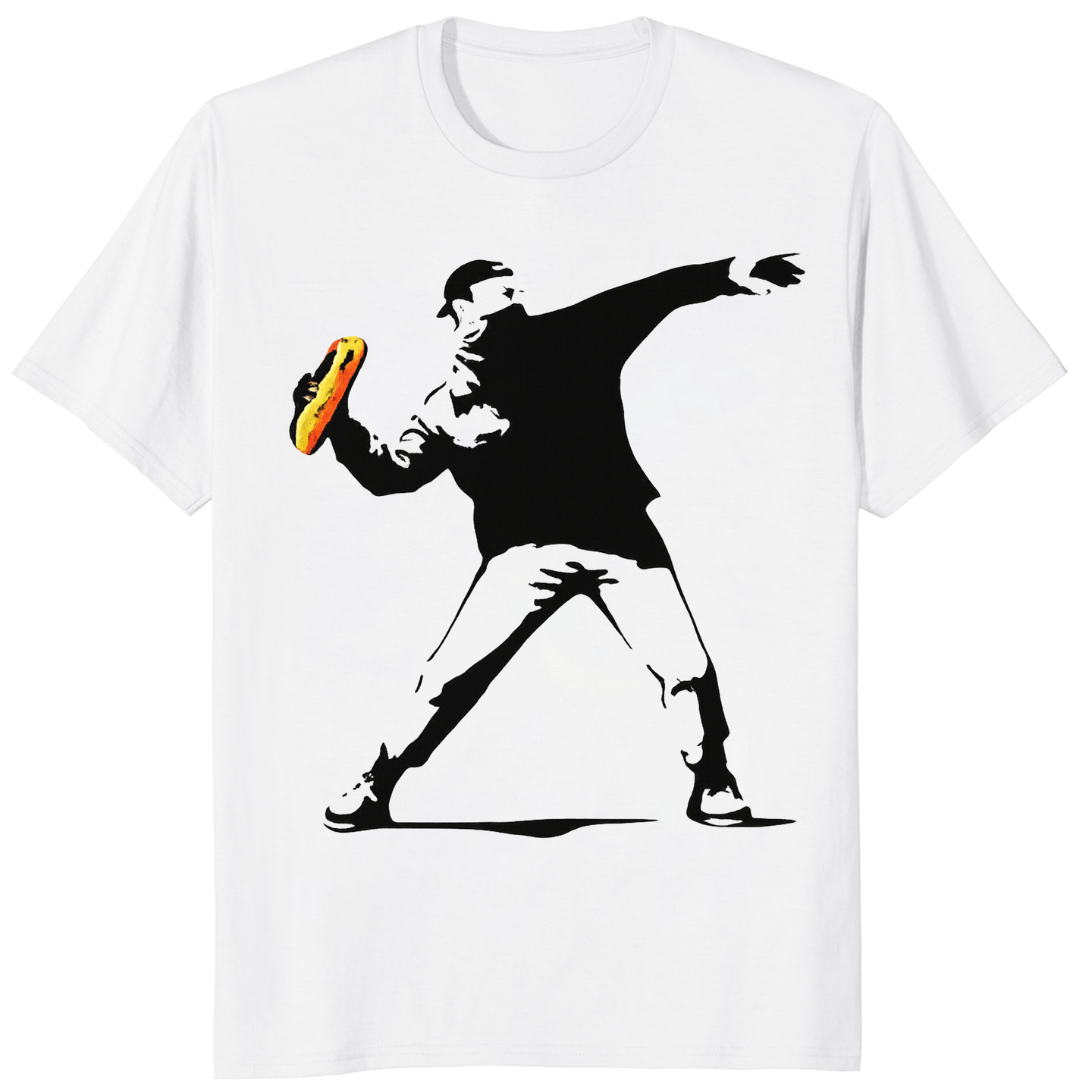 Cuccico Banksy-Inspired Anti-Trump Resistance Activist T-Shirt in White