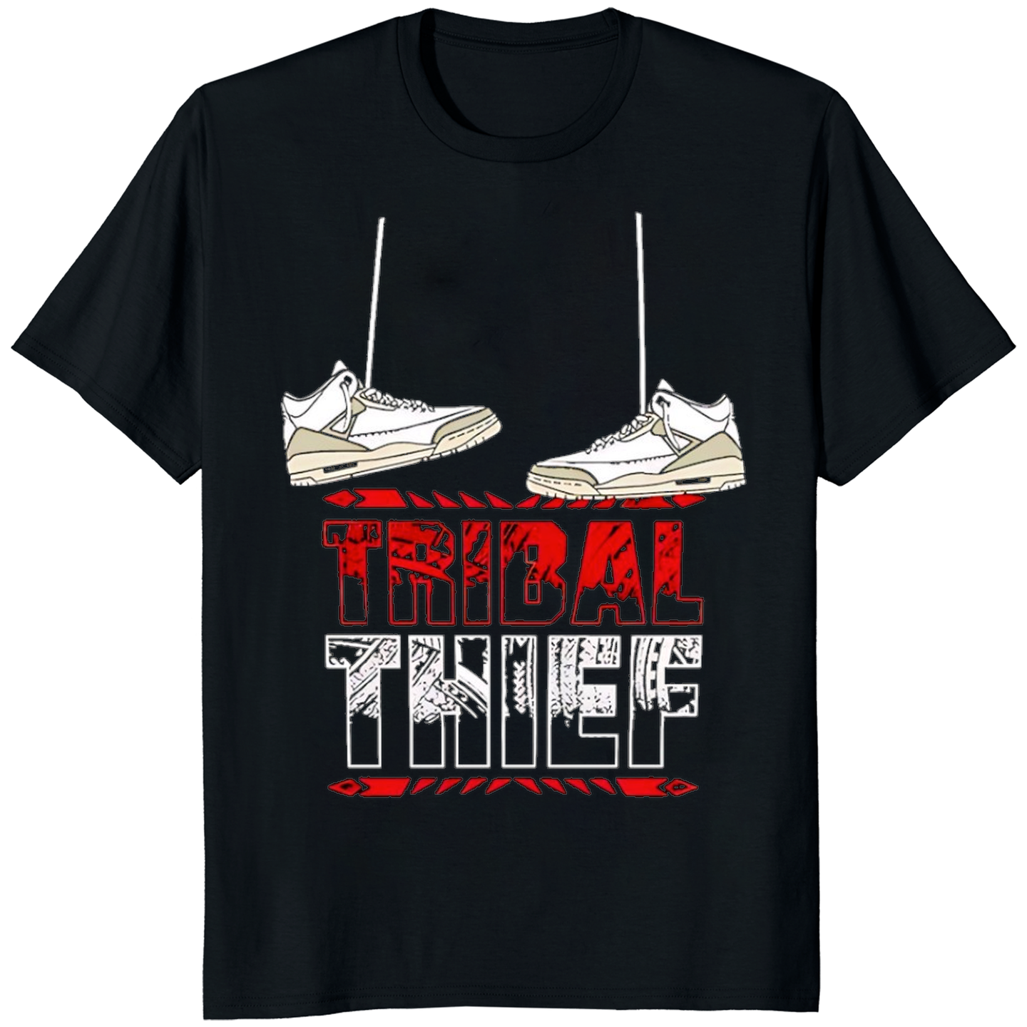 Cuccico Bronson Reed Tribal Thief T-Shirt in black