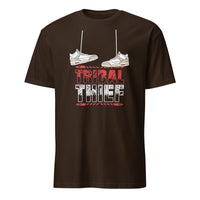 Cuccico Bronson Reed Tribal Thief T-Shirt in dark chocolate brown