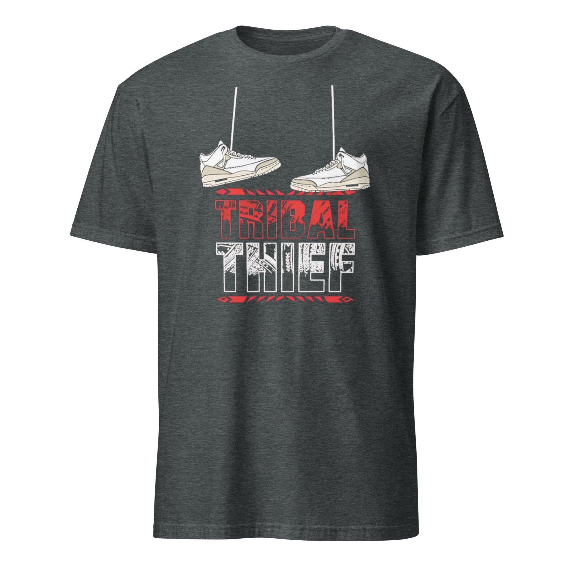 Cuccico Bronson Reed Tribal Thief T-Shirt in dark heather grey