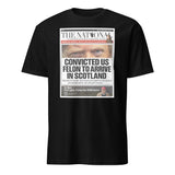 Cuccico Convicted US Felon to Arrive in Scotland T-shirt in black