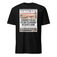 Cuccico Convicted US Felon to Arrive in Scotland T-shirt in black