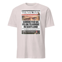 Cuccico Convicted US Felon to Arrive in Scotland T-shirt in ice grey