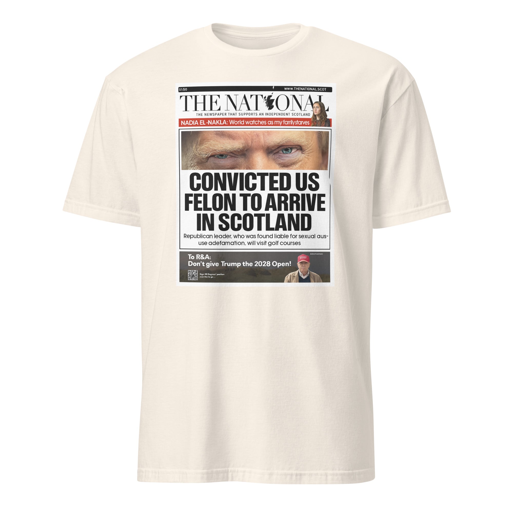 Cuccico Convicted US Felon to Arrive in Scotland T-shirt in natura