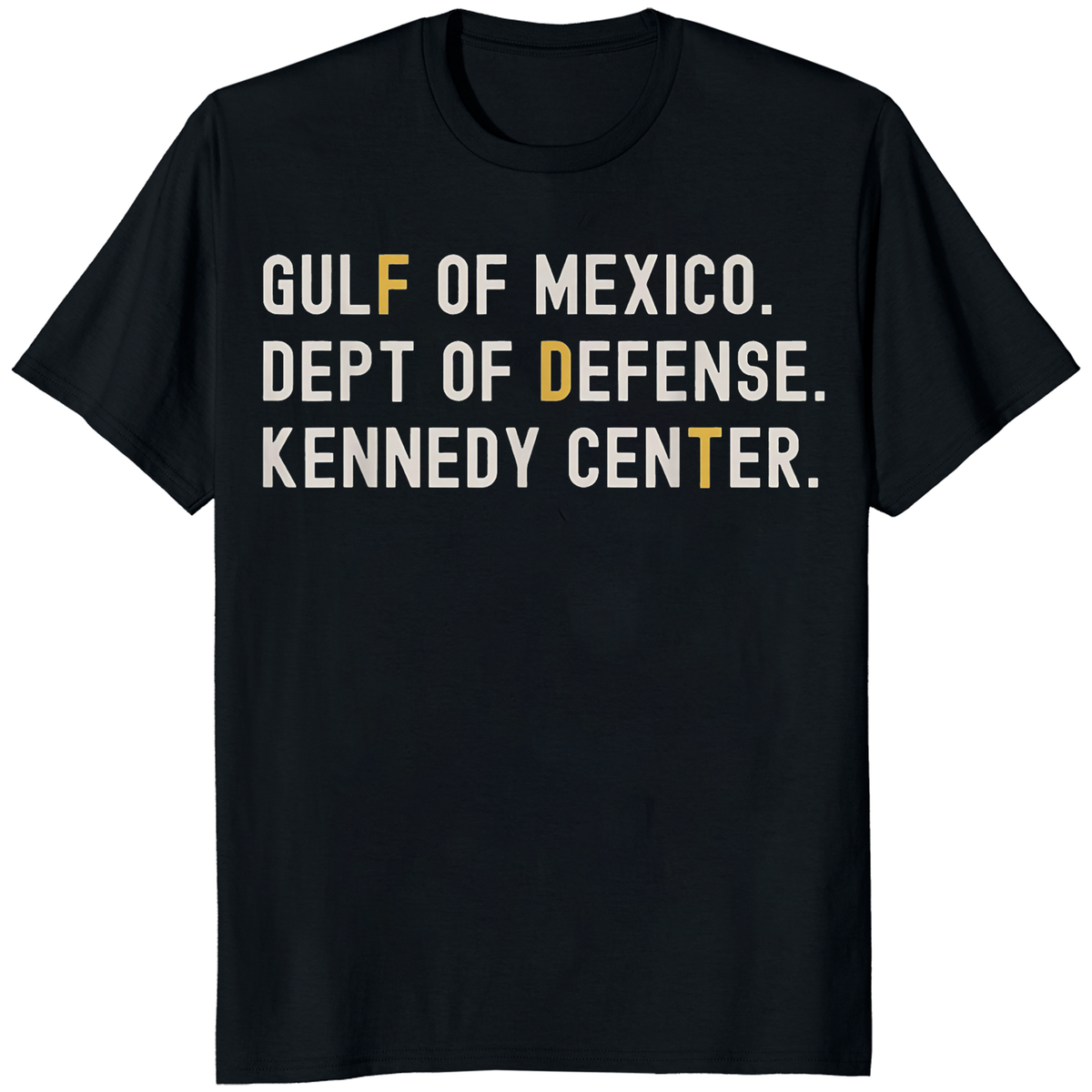 Cuccico Stealth FDT Acrostic T-Shirt | Gulf of Mexico, Dept of Defense, Kennedy Center | Cuccico