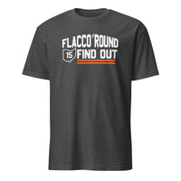 Cuccico Flacco Round And Find Out Shirt in Dark Heather Grey – Browns Dawg Pound Cleveland pride