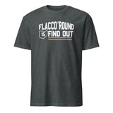 Cuccico Flacco Round And Find Out Shirt in Dark Heather – Dawg Pound Cleveland Browns fan gear